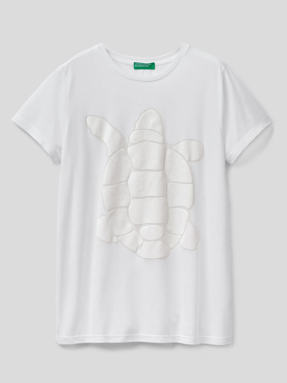 T-shirt with turtle print image number 1