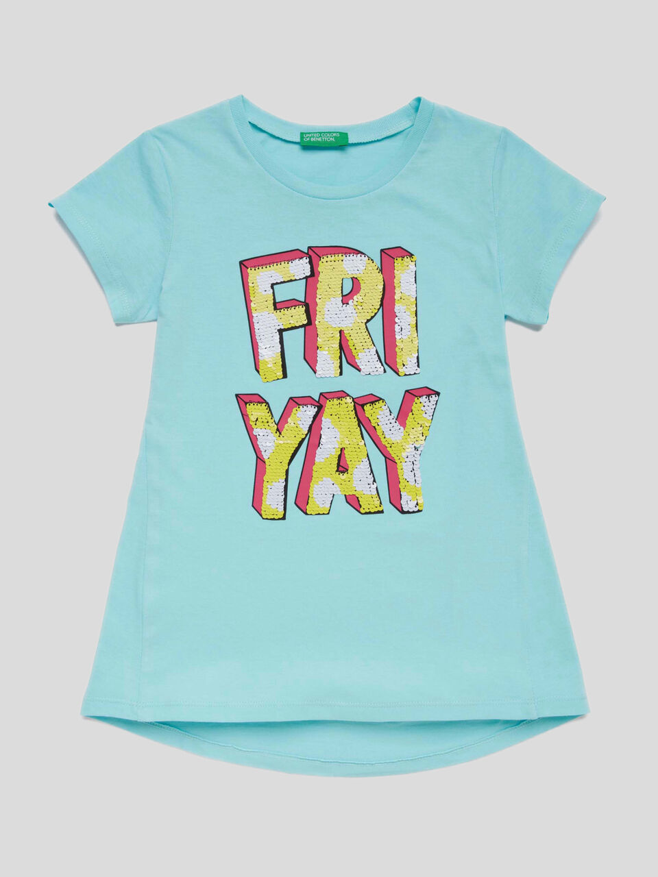 T-shirt with reversible sequins image number 1