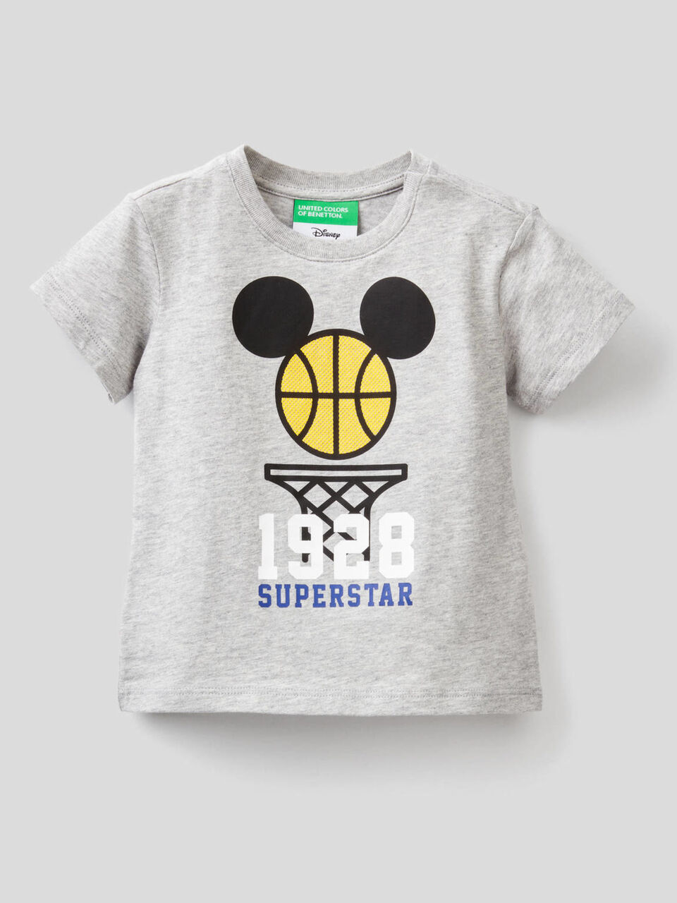 Cotton t-shirt with Mickey Mouse print image number 1