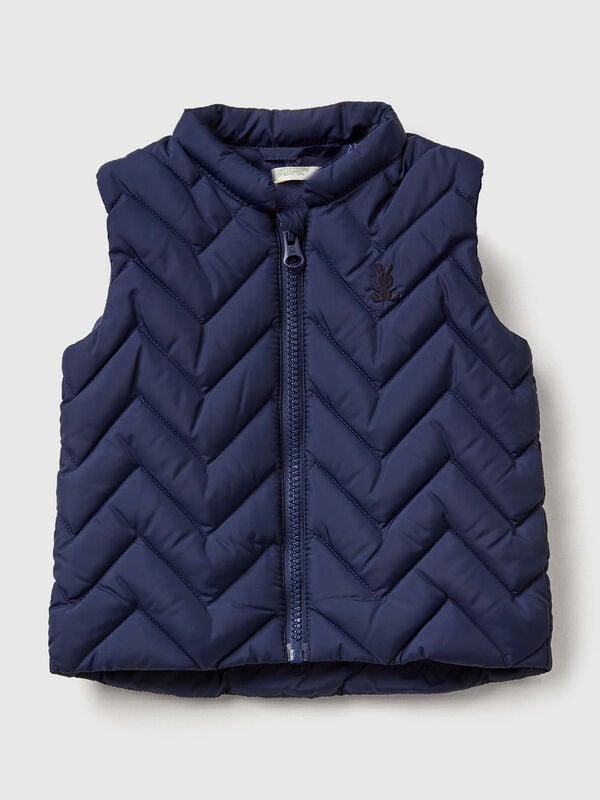 Padded vest in technical fabric New Born (0-18 months)