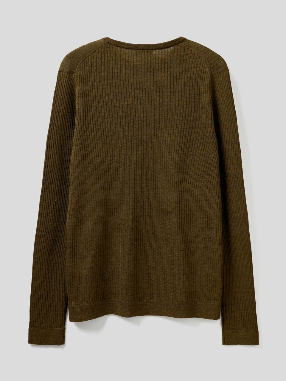 Ribbed crew neck sweater image number 2