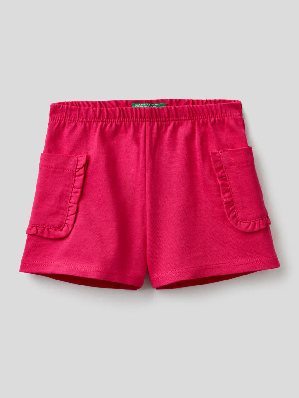 Shorts with pockets and rouches image number 1