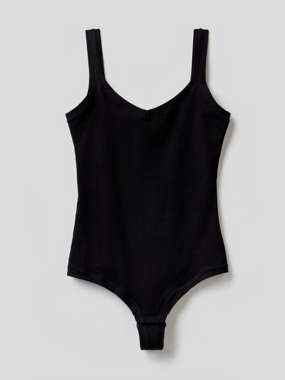 Thong bodysuit in super stretch cotton image number 1