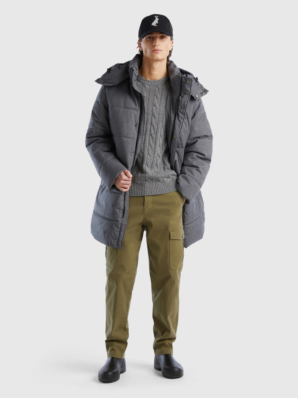 Mens puffer jacket with detachable hood hotsell