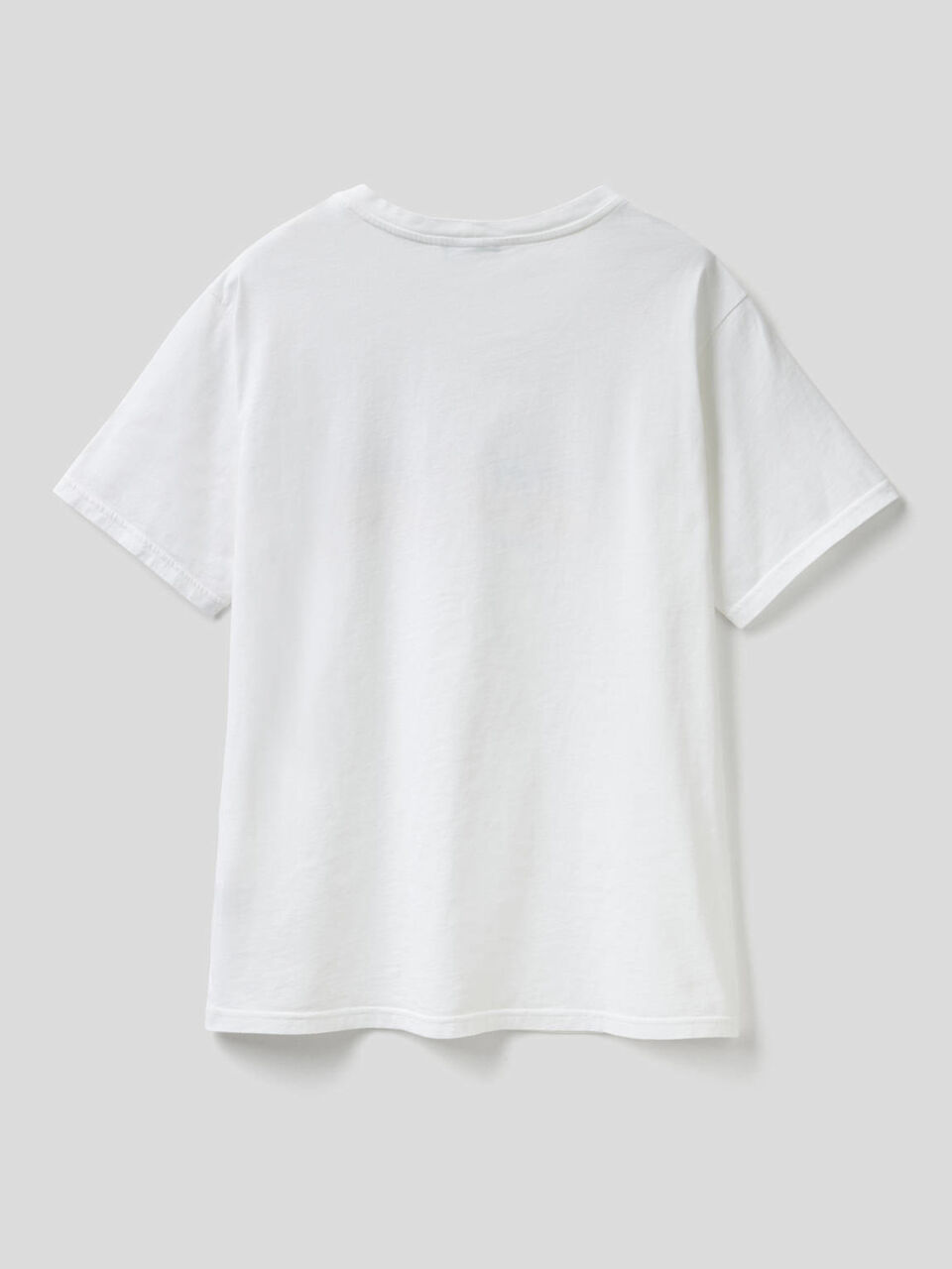 White t-shirt with multicolor print image number 2