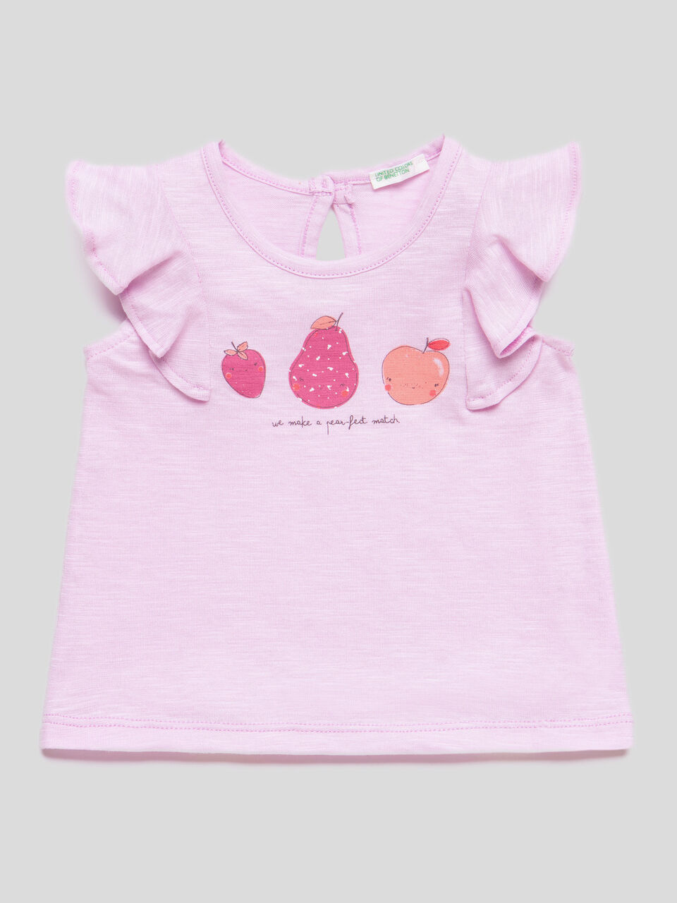 T-shirt with frill sleeve image number 1