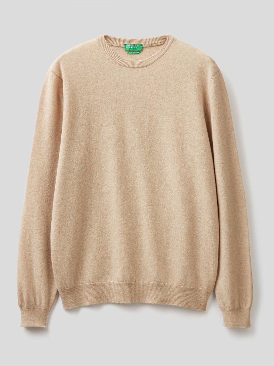 Crew neck sweater in pure virgin wool image number 1