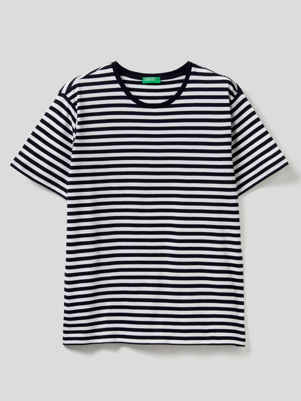 Striped t-shirt in pure cotton Men image number 1