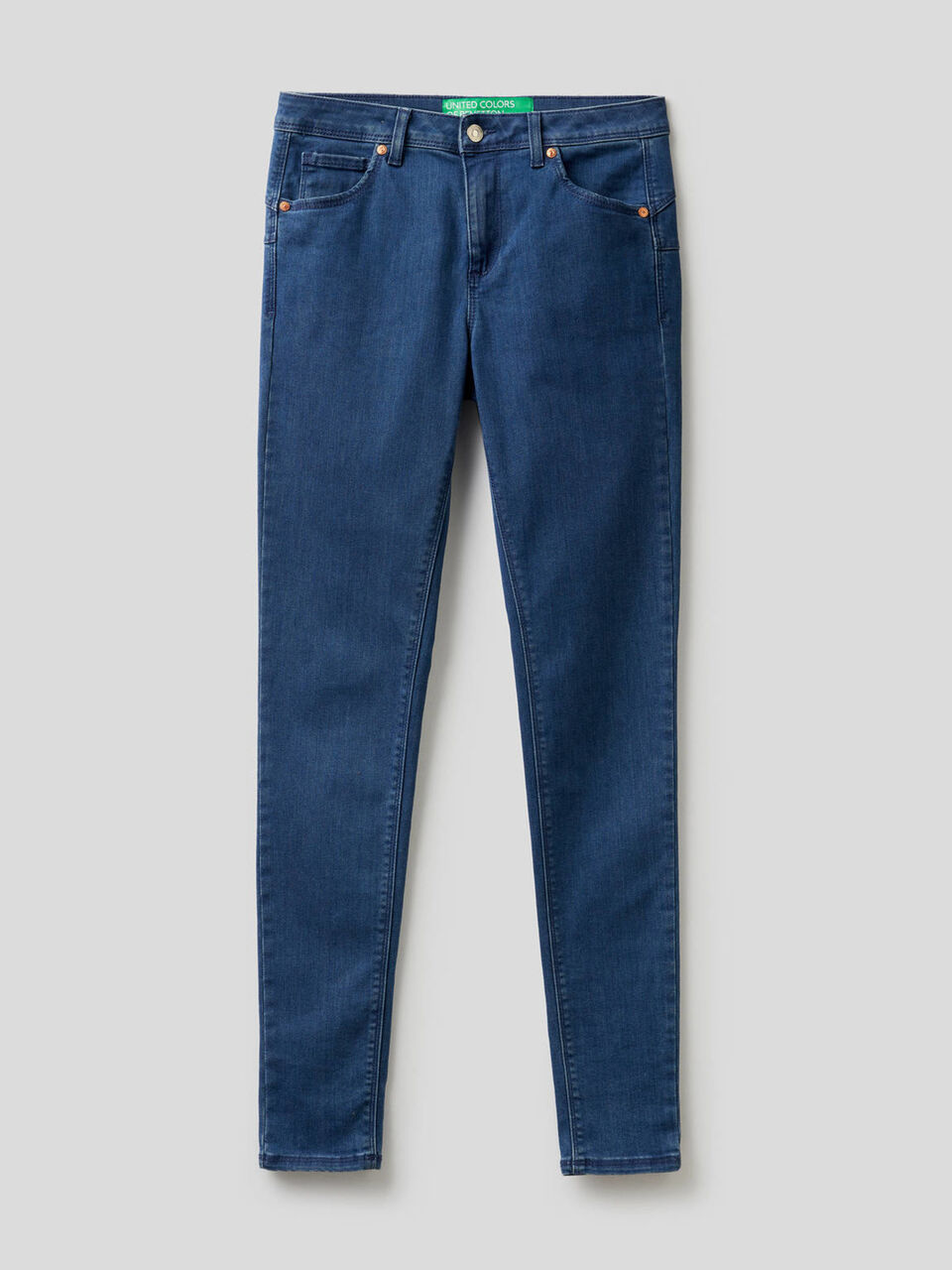 Skinny fit push up jeans image number 1