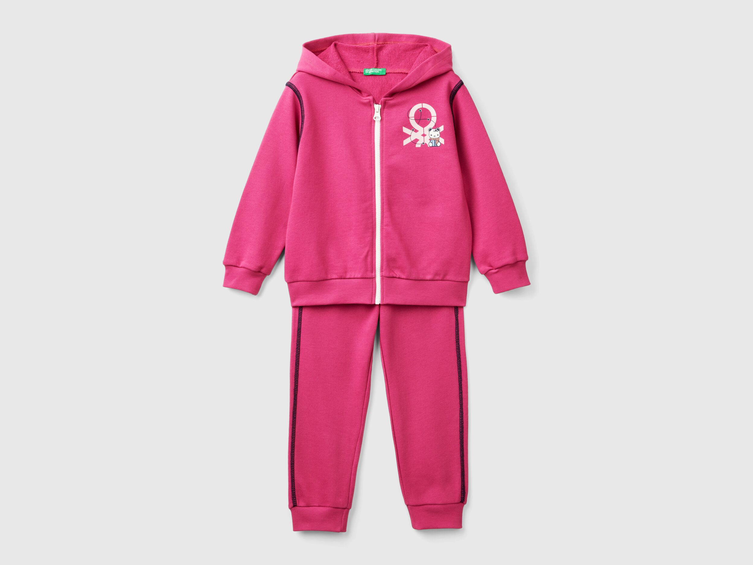 Girls cotton tracksuit hotsell