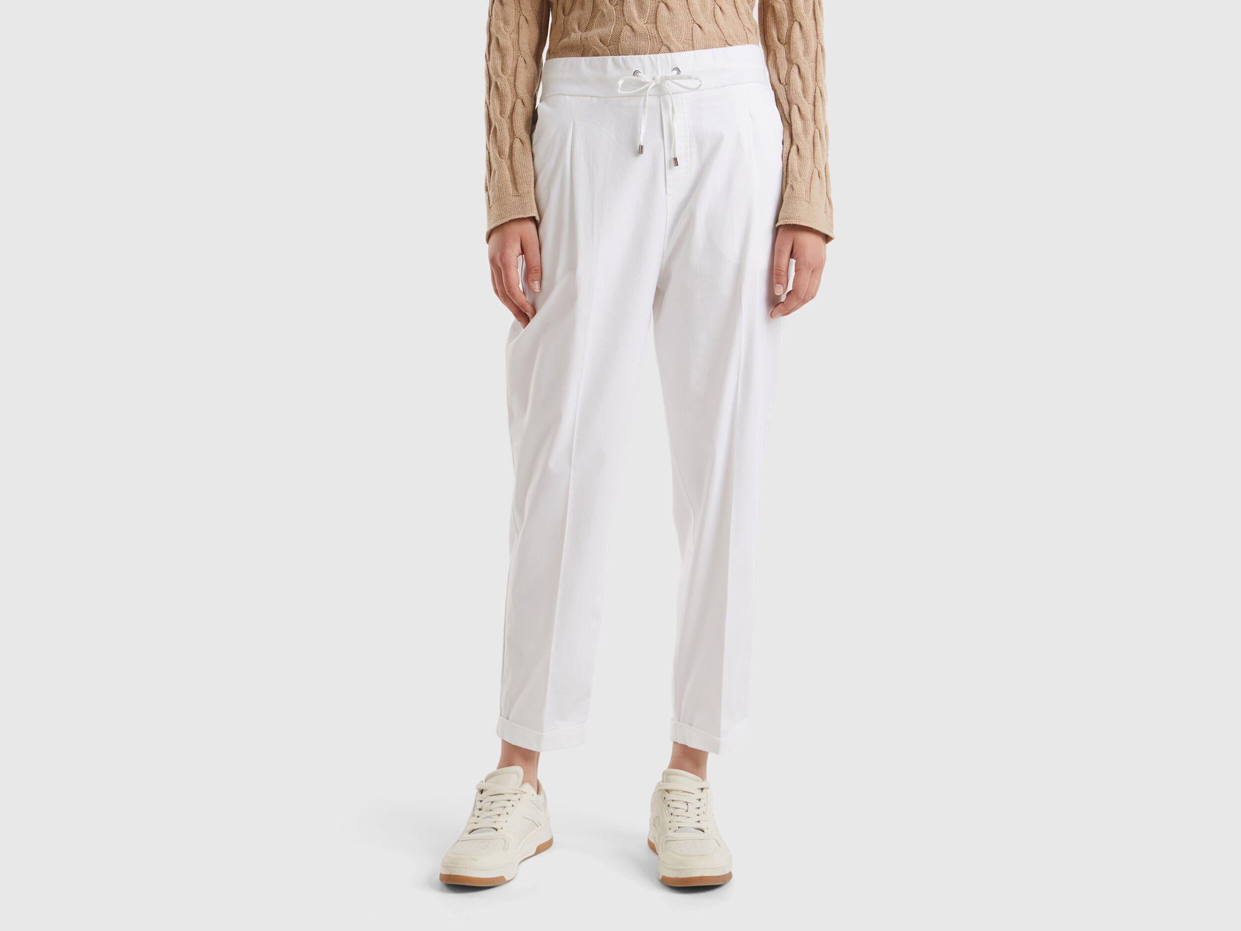 Stretch cotton joggers hotsell