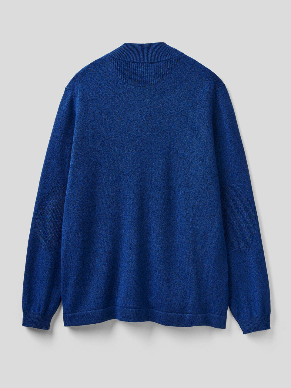 Zip-up cardigan in wool and cashmere blend image number 2