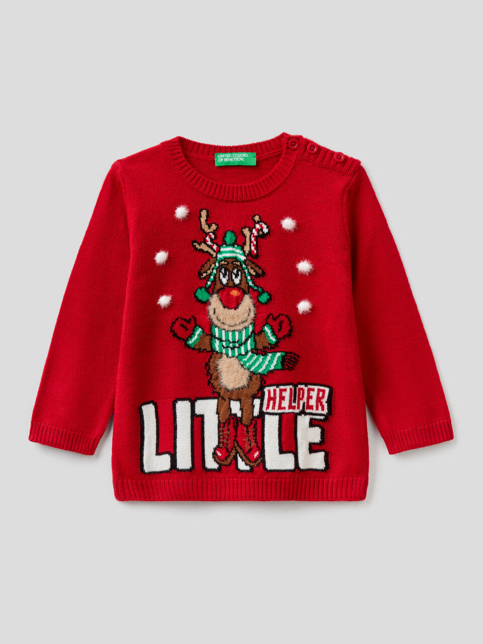 Sweater with inlaid design image number 1