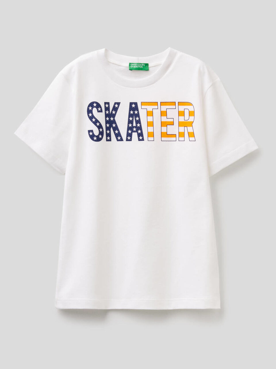 Pure cotton t-shirt with print image number 1