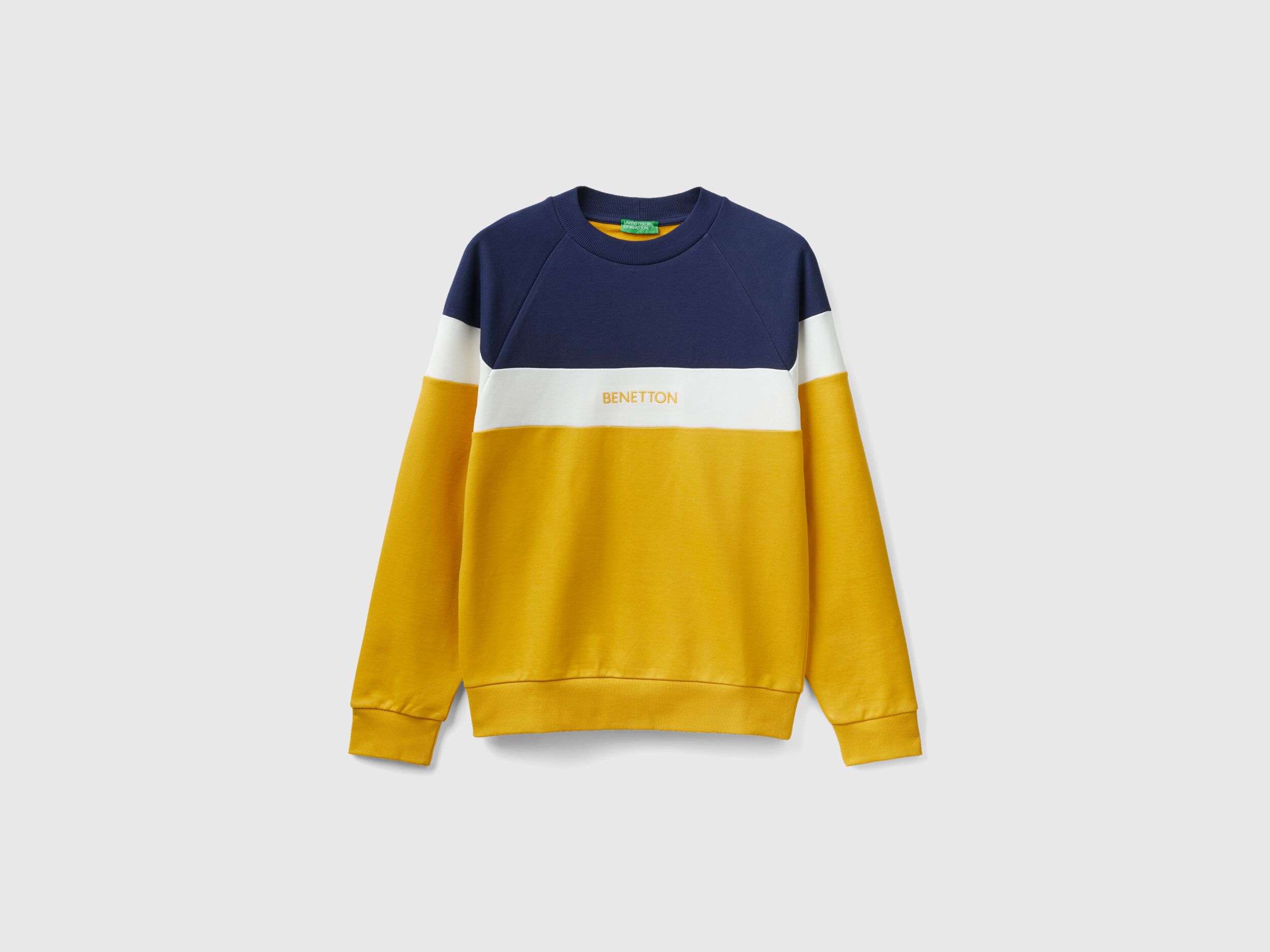 Navy blue hot sale and yellow sweatshirt