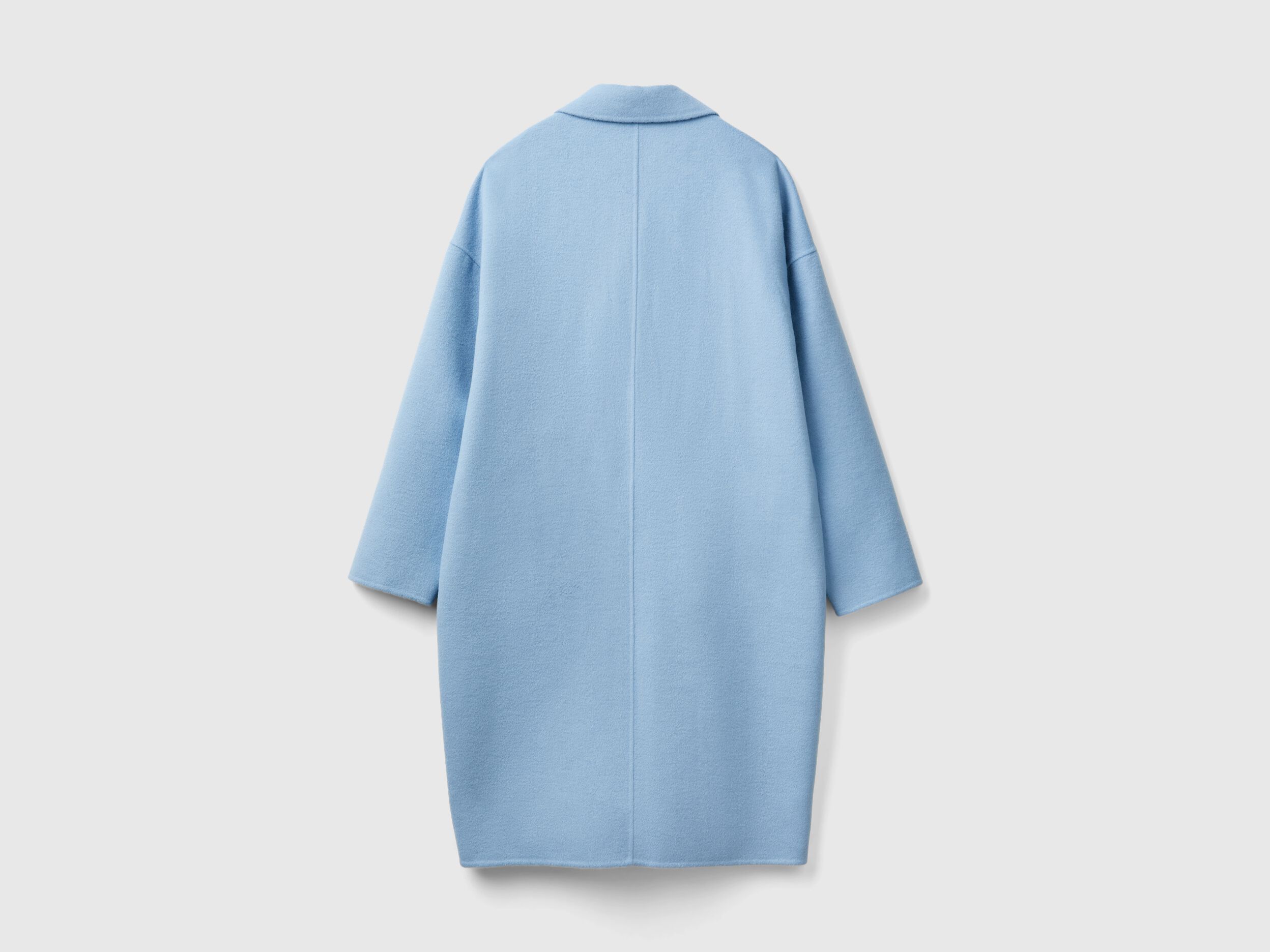 Coat light blue top