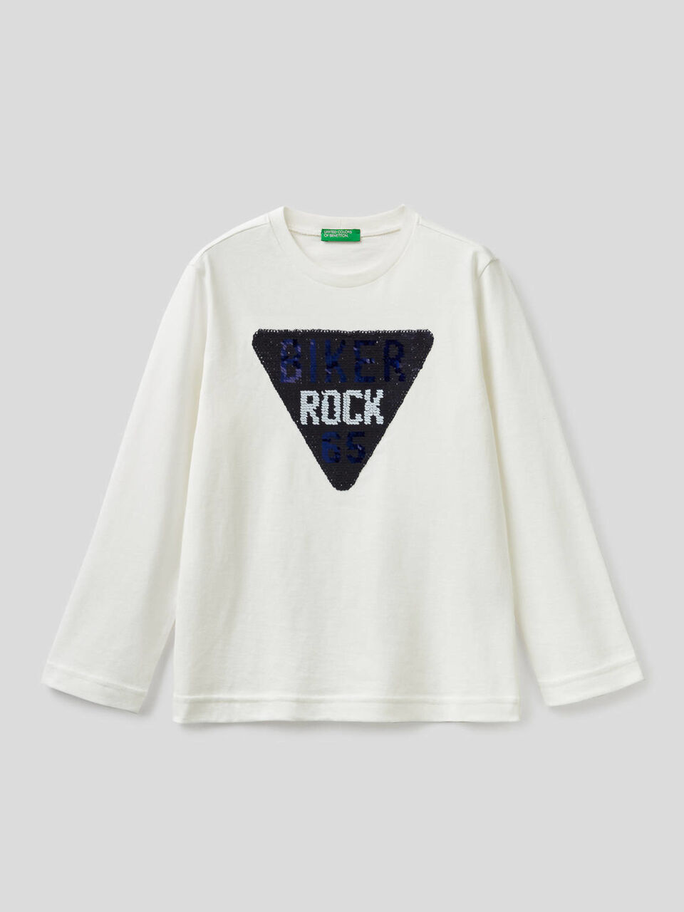 Long sleeve t-shirt with sequins image number 1