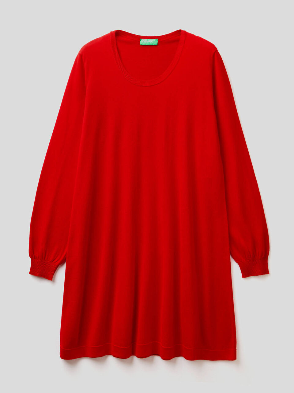 Long sleeve knit dress image number 1