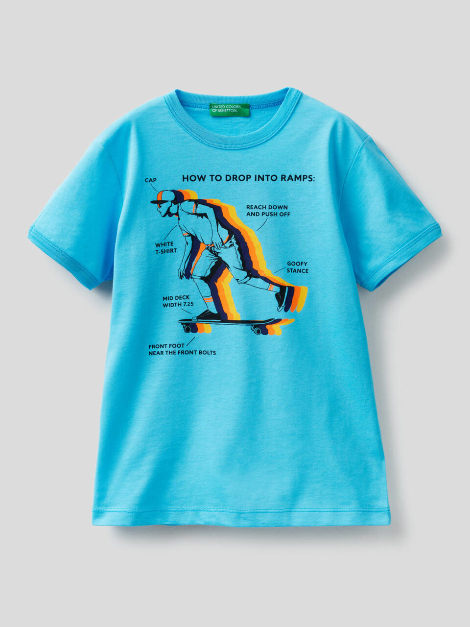 T-shirt with maxi skateboard print image number 1