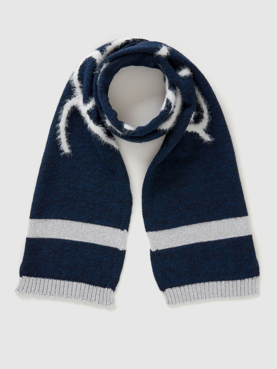 Scarf with logo inlay image number 1