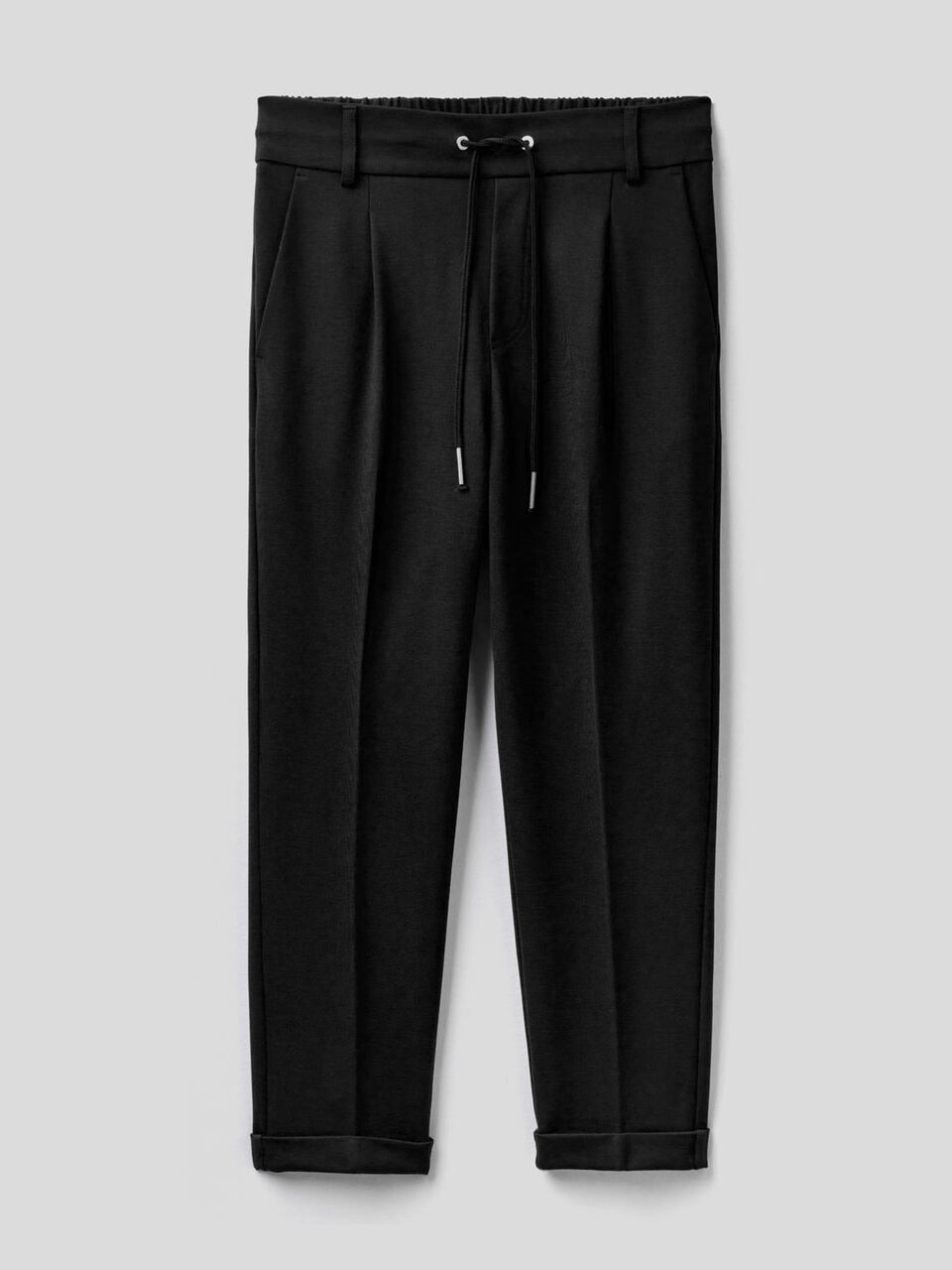 Trousers with drawstring and cuff image number 1