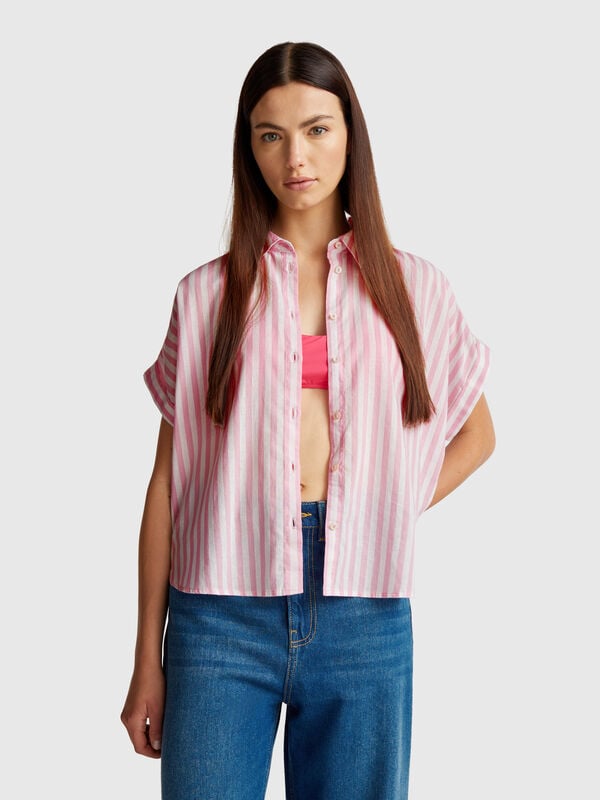 Comfort fit striped shirt Women