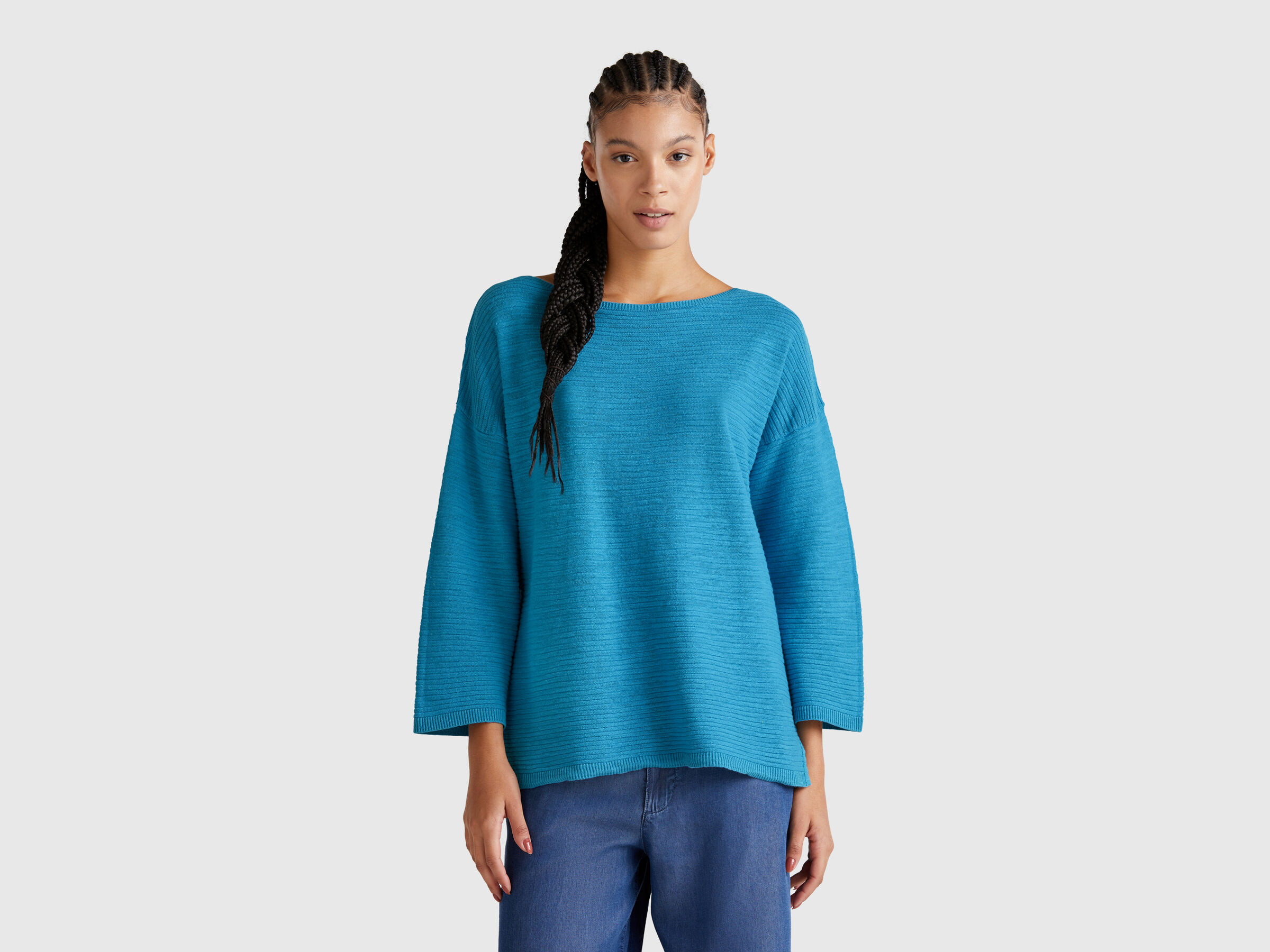 BOAT-NECK SWEAT.L/S Women image number 0