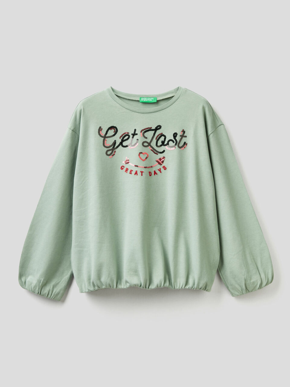 Organic cotton t-shirt with sequins image number 1