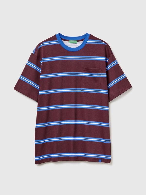 Striped t-shirt in pure cotton Men