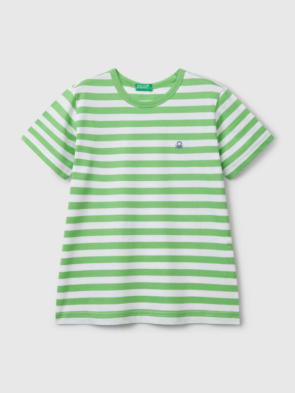 100% cotton striped t-shirt Junior Boy