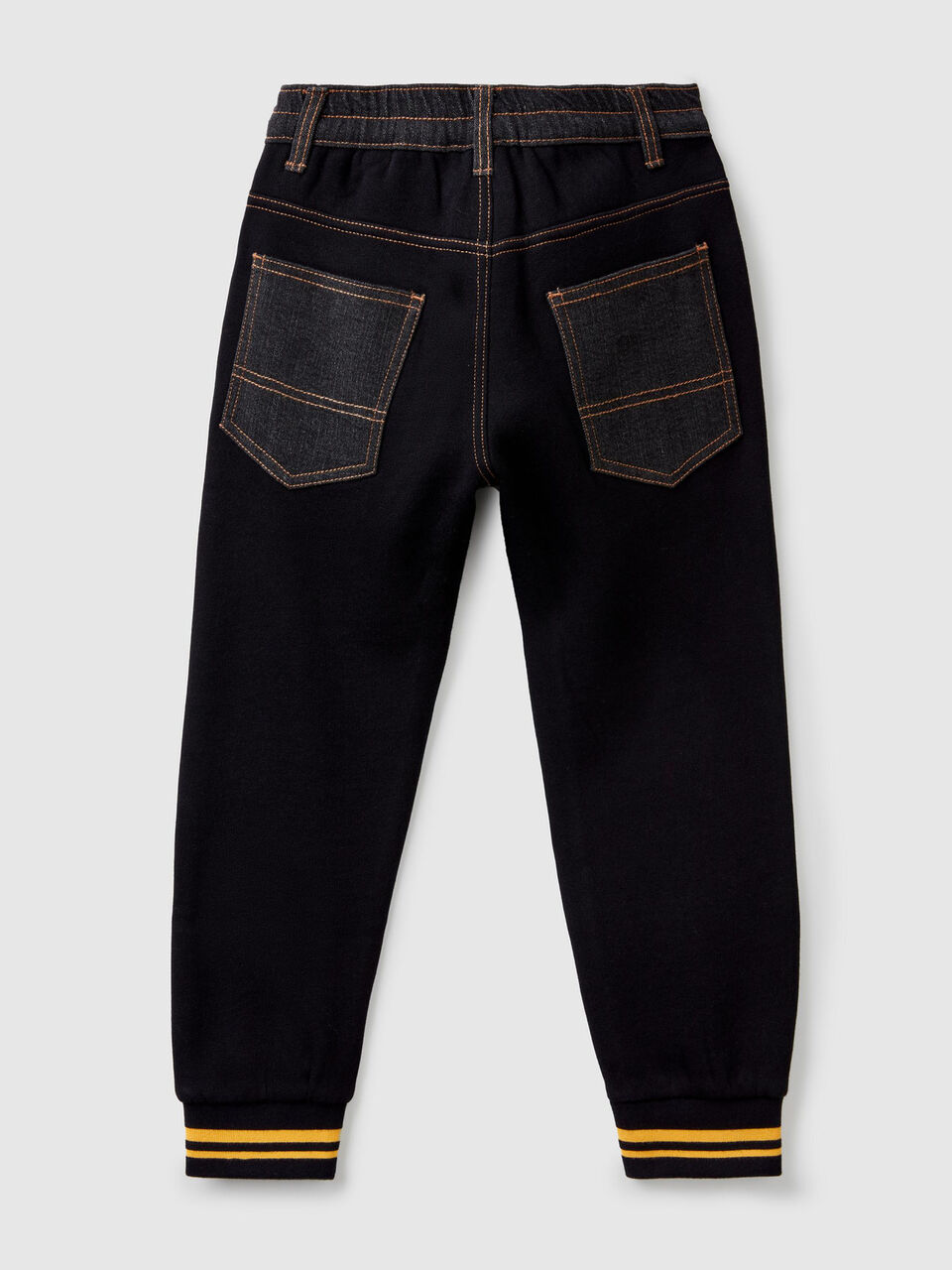 Sweatpants with denim details image number 2