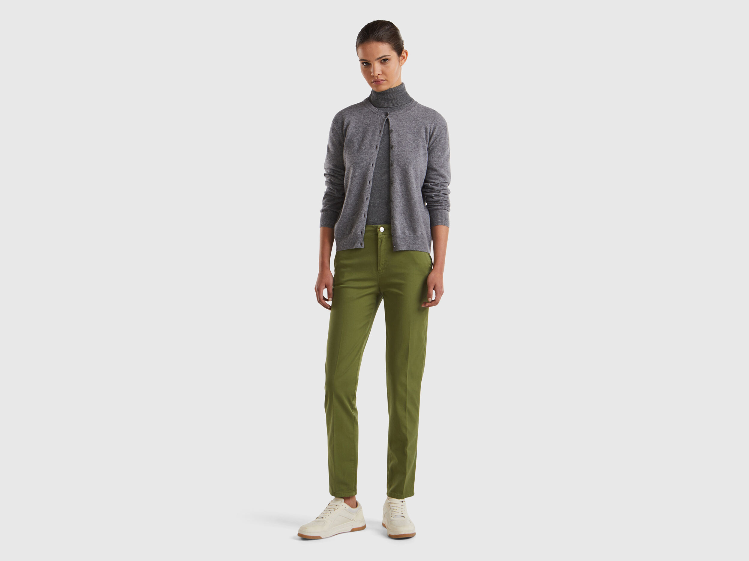 Women's straight leg chino pants on sale