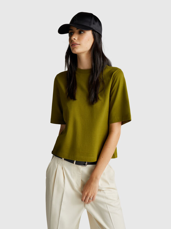 100% cotton boxy fit t-shirt Women