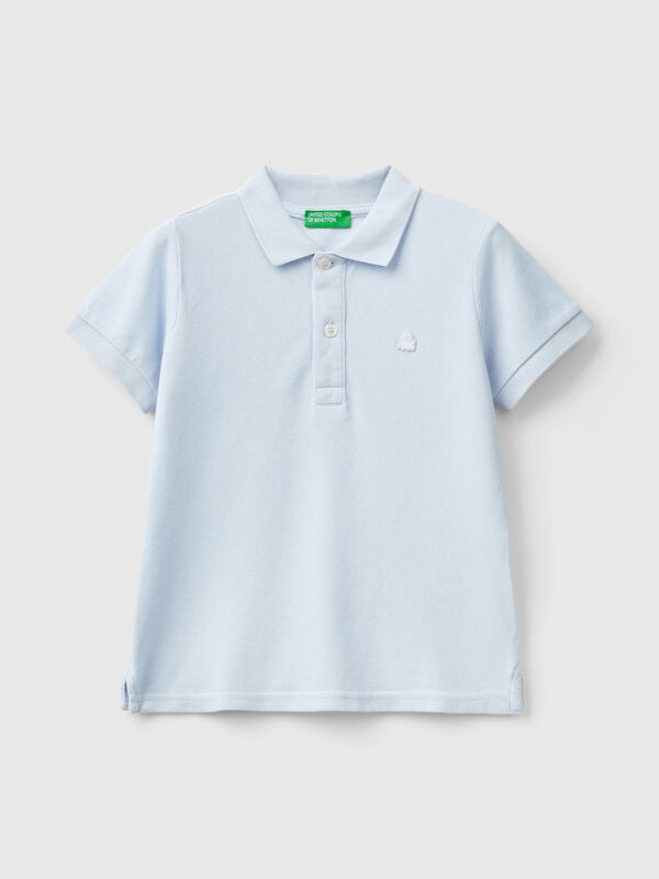 Short sleeve polo in organic cotton Junior Boy