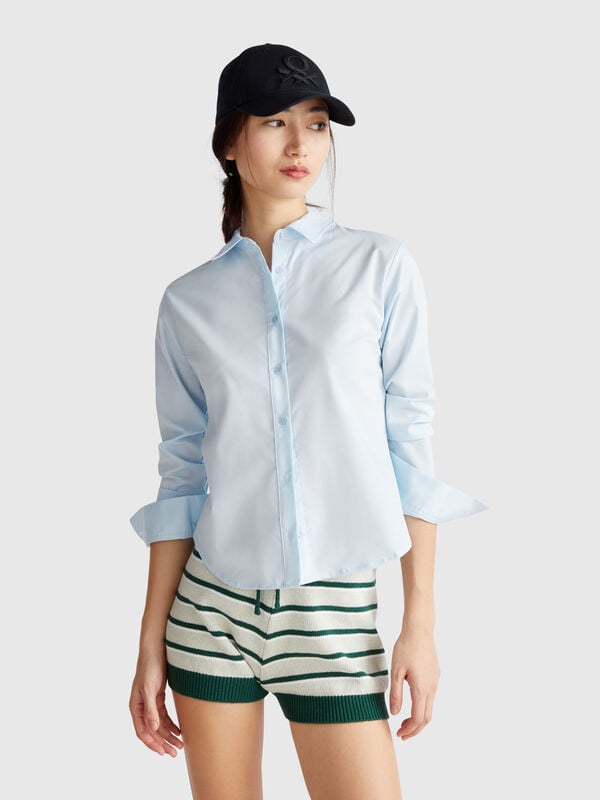 Waisted shirt in viscose blend Women