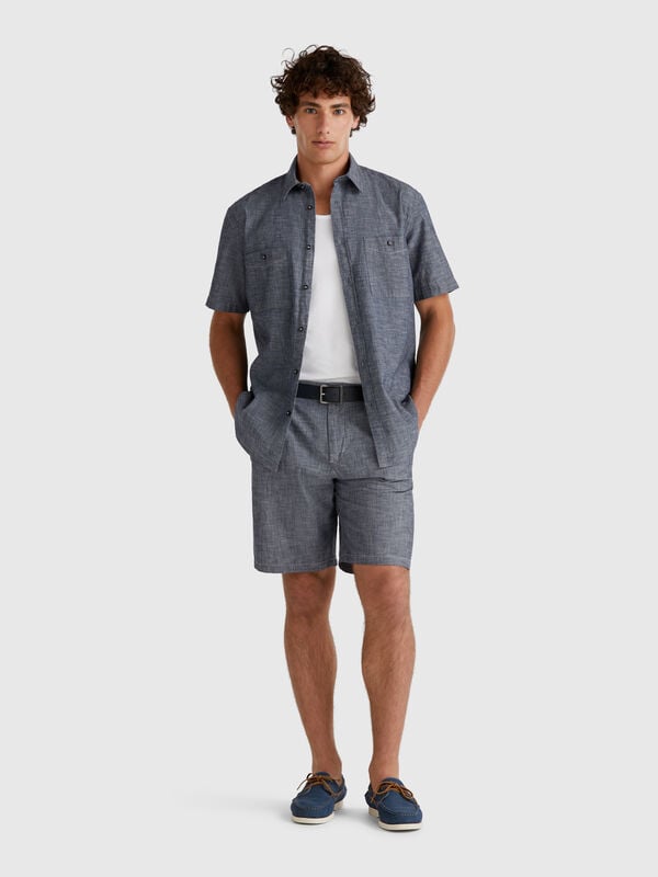 Shorts in chambray Men