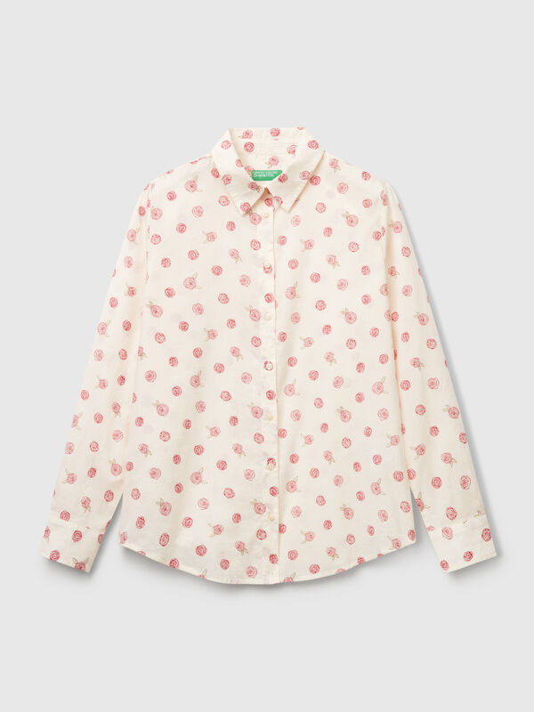 Patterned shirt in lightweight cotton Women