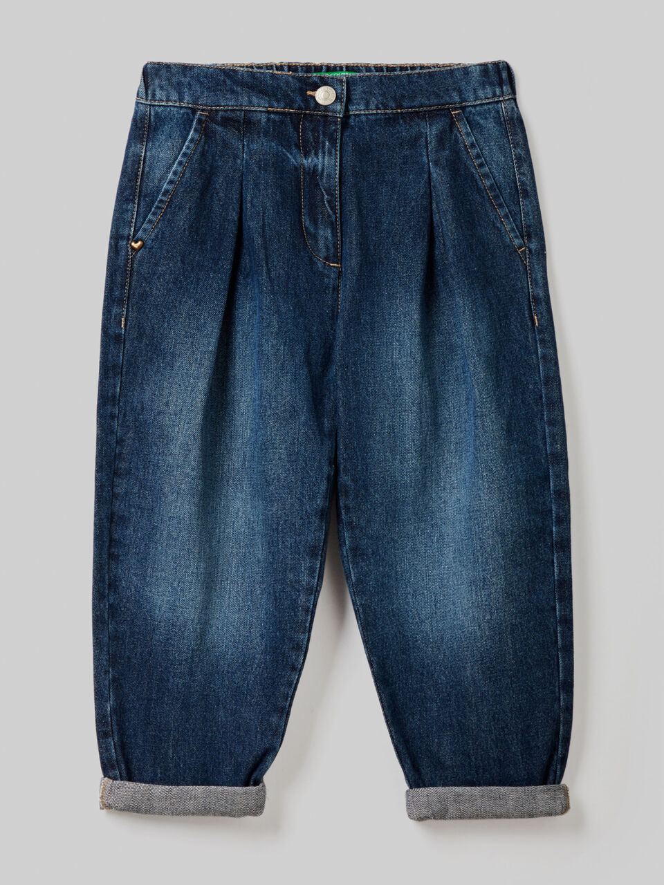 Slouchy fit jeans in 100% cotton image number 1
