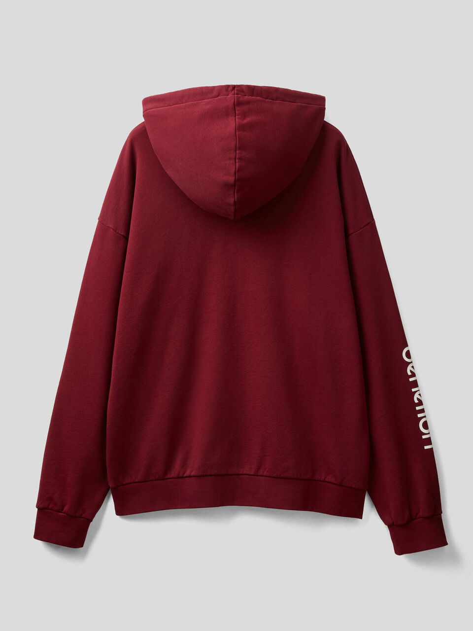 Organic cotton sweatshirt with logo print image number 2