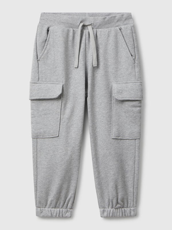 Sweat fabric cargo joggers Junior Boy