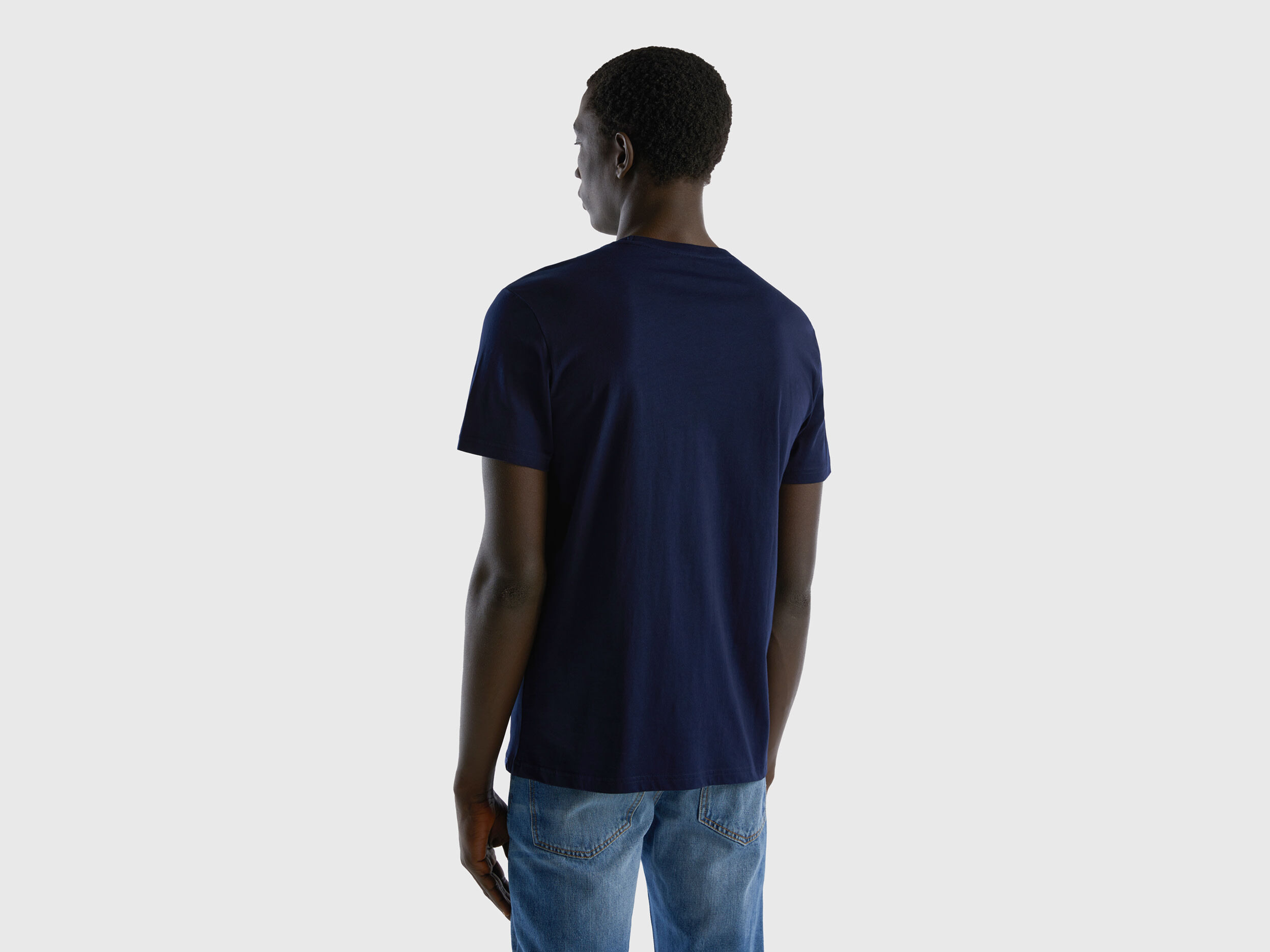 Navy blue tee shirt top