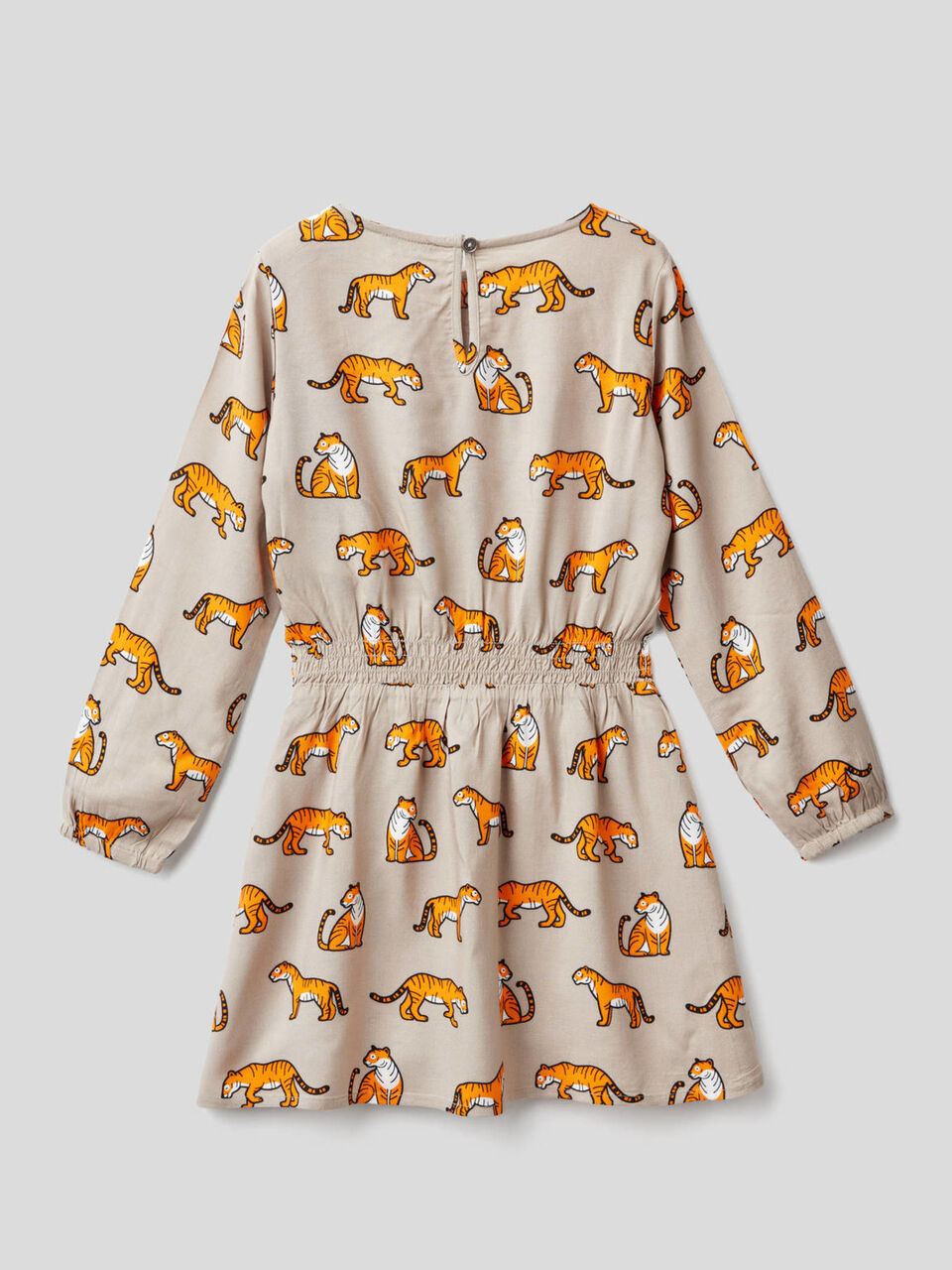 Printed long sleeve dress image number 2