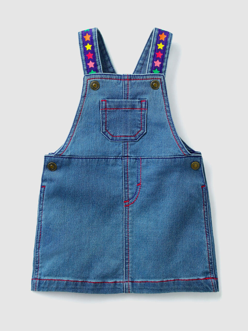 Denim overall skirt image number 1