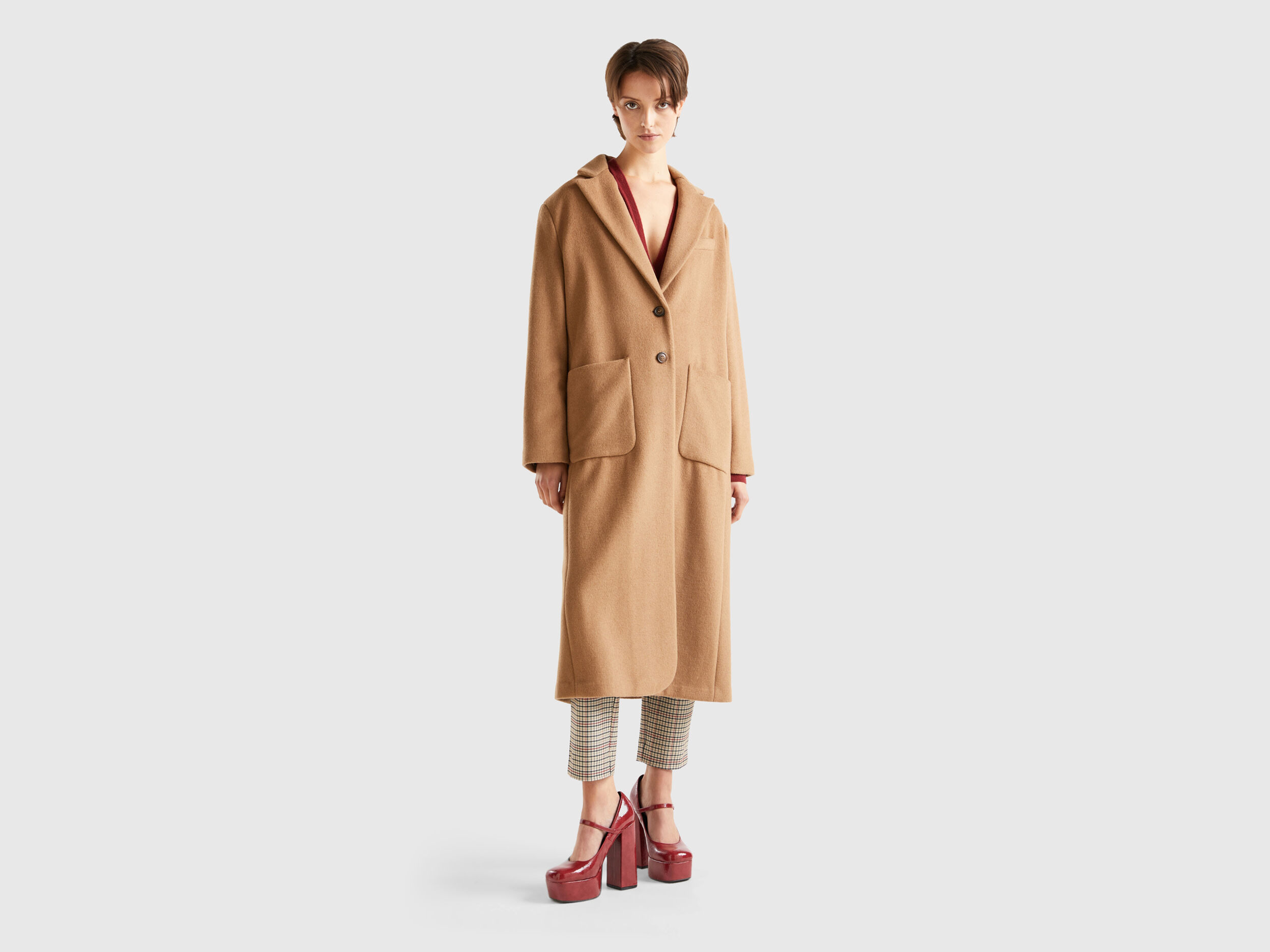 Midi coat top