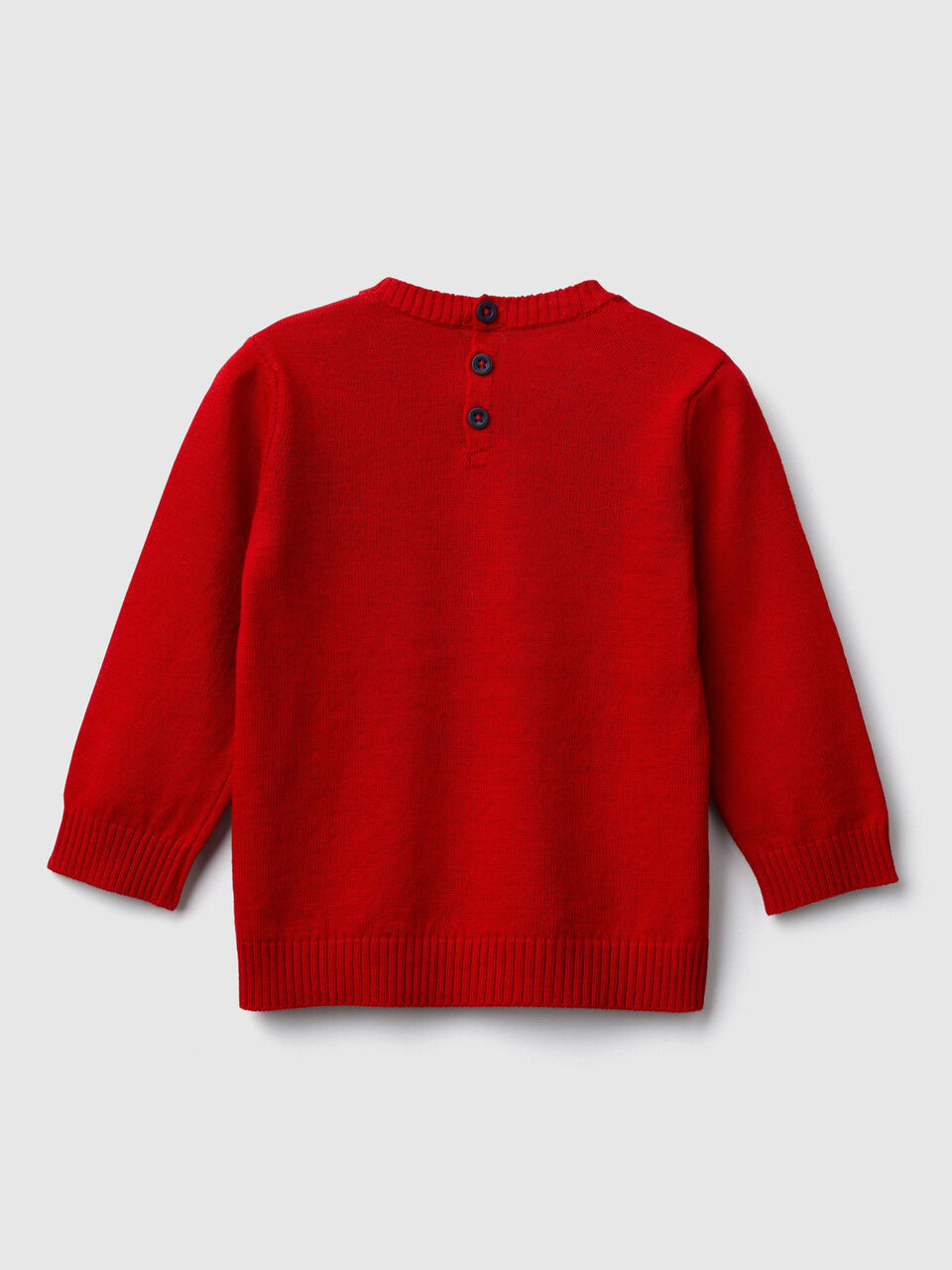 Sweater with inlay and writing image number 2