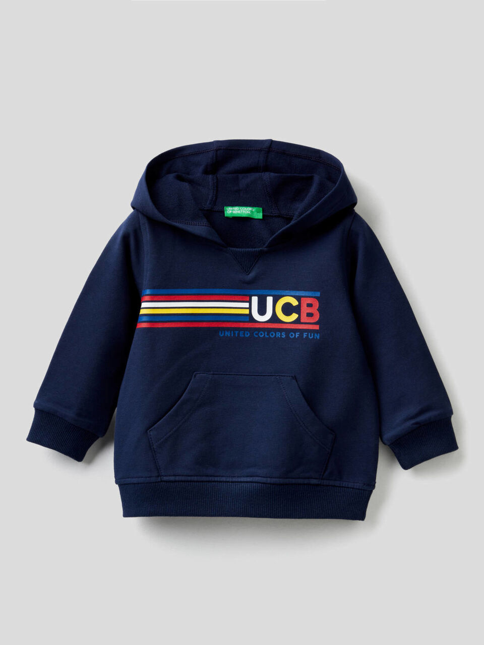 Hoodie in stretch cotton image number 1
