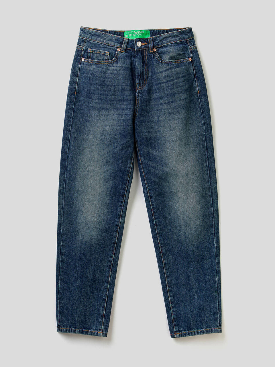 100% cotton boyfriend jeans image number 1