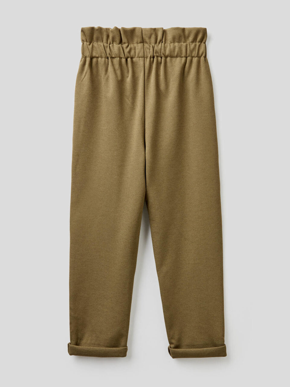 High-waisted soft trousers image number 2
