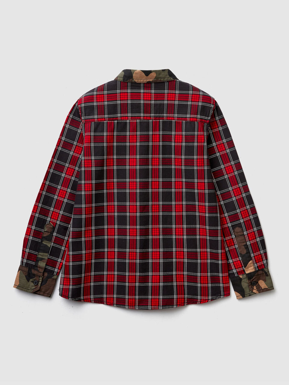 Check and camouflage shirt image number 2