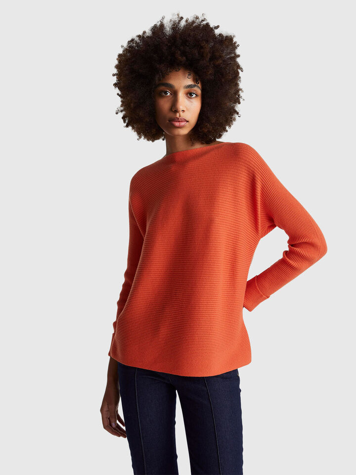 BOAT-NECK SWEAT.L/S Women